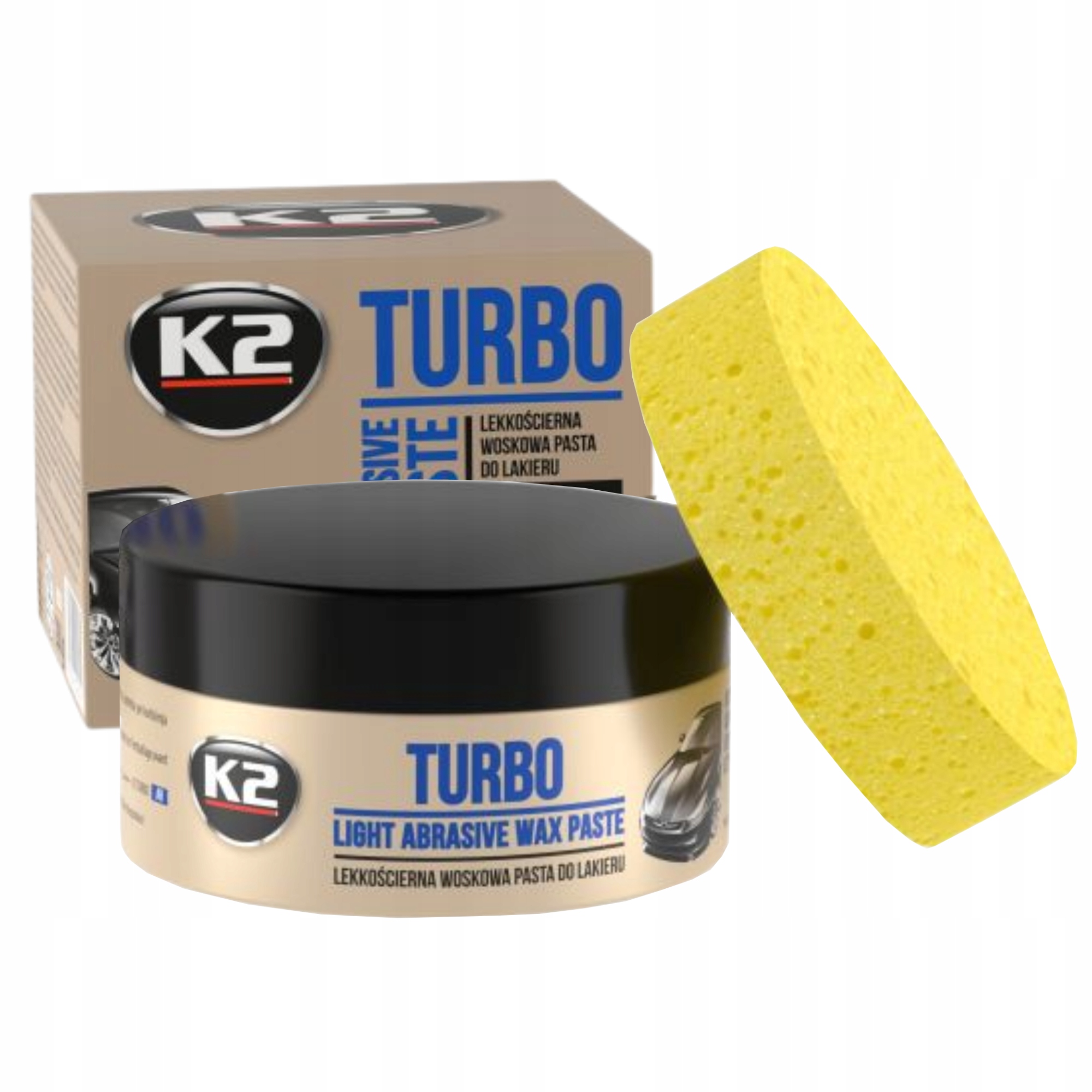 Pasta do usuwania rys samochodu auta lakieru wosk polerska K2 Turbo 250g