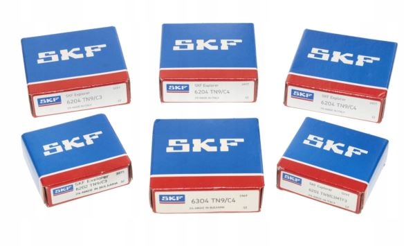 MZ198 - Підшипники двигуна MZ ETZ 150 MZA SKF C4 C3 TN9 6 шт.