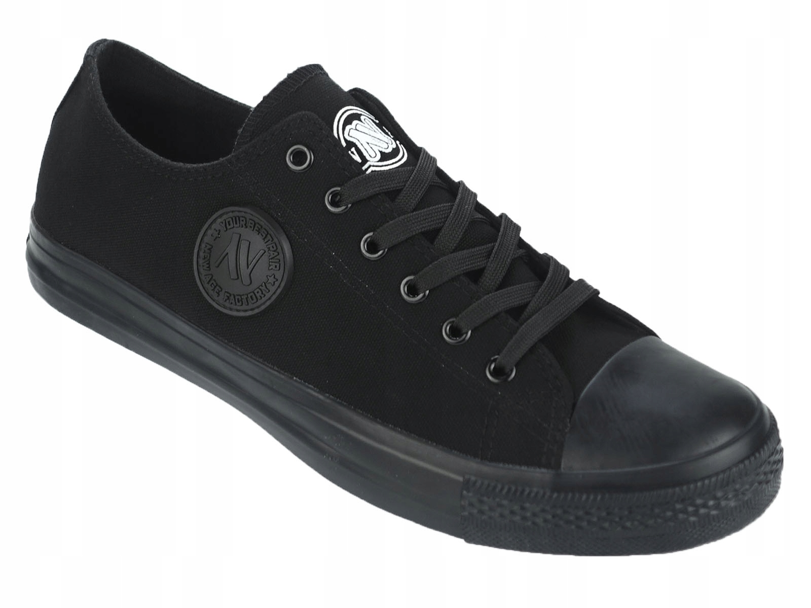 

Trampki Niskie Czarne Męskie Duży Rozmiar