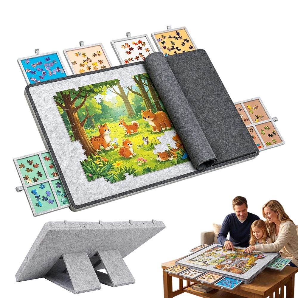 Mata Z Układania Puzzli 1500 Tablica Podkładka Sorter Organizer Stół Puzzli