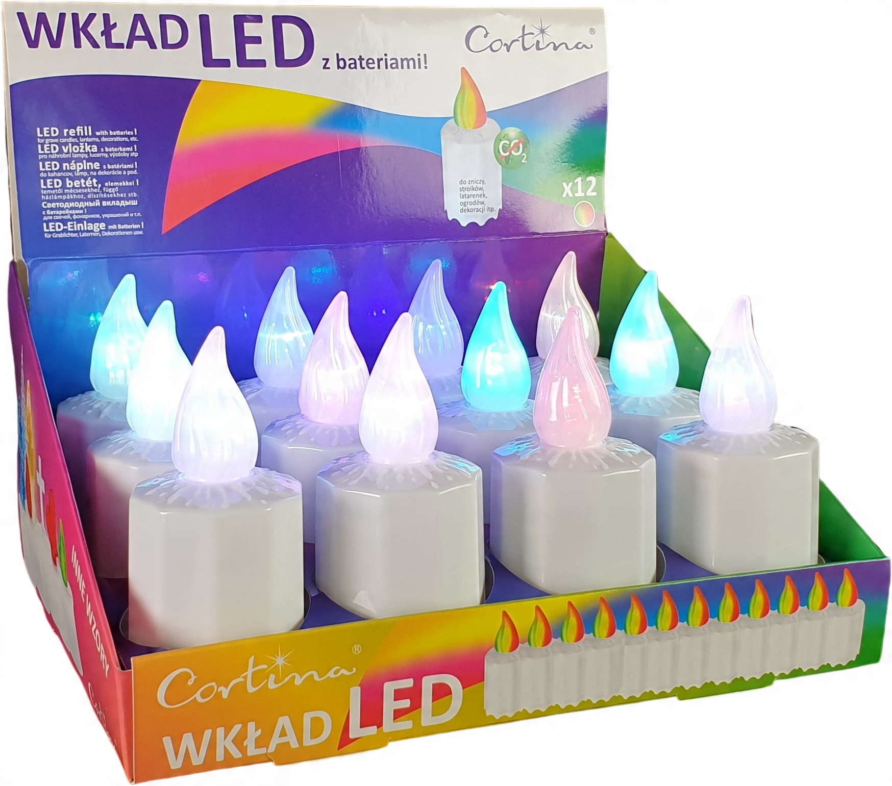 

Wkład Znicz Elektryczny Led 12 szt - 7CC