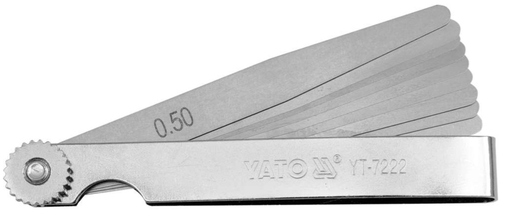 YATO SZCZELINOMIERZ 100MM 10 LISTKÓW 0,05-0,5MM