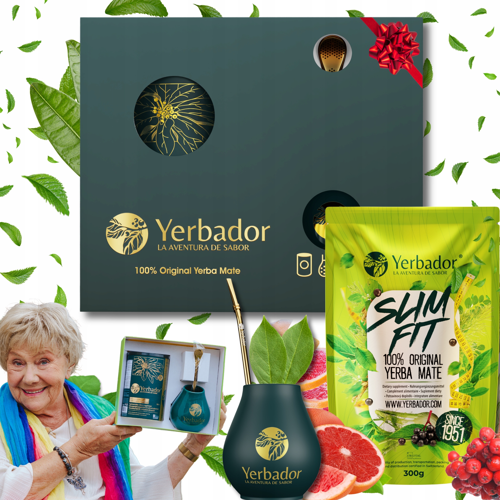 Yerba Mate Sada Yerbador Slim Fit na hubnutí 300 g 0.3 kg 2 Bonus