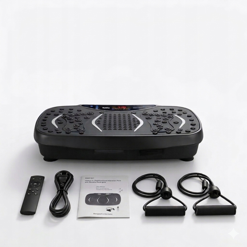 Vibrační Platforma Fitness Speed Masážní Přístroj S Dálkovým Ovládáním Expandéry 150 Kg