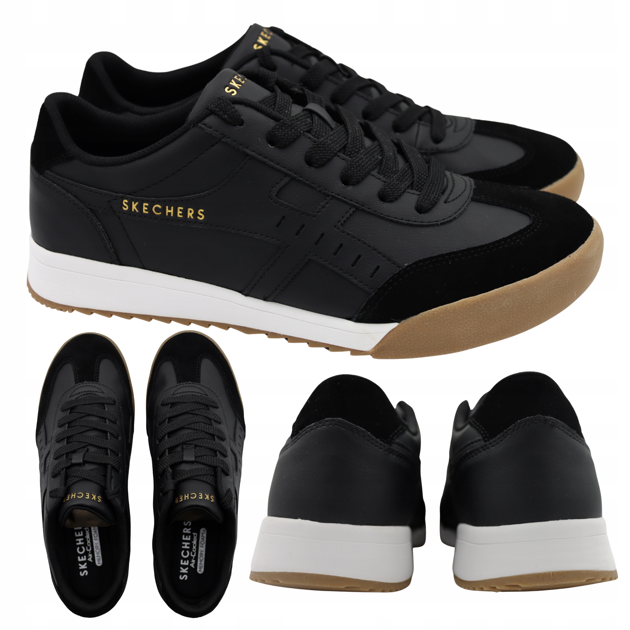 Pánské Boty Skechers Černé Pohodlné Lehké Tenisky 183280/BLK vel. 42, 5