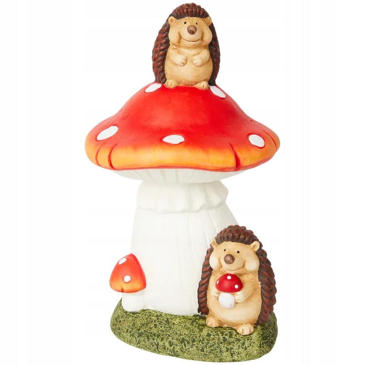 Figurka ogrodowa JEŻ GRZYB JESIEŃ OGRÓD 33 cm