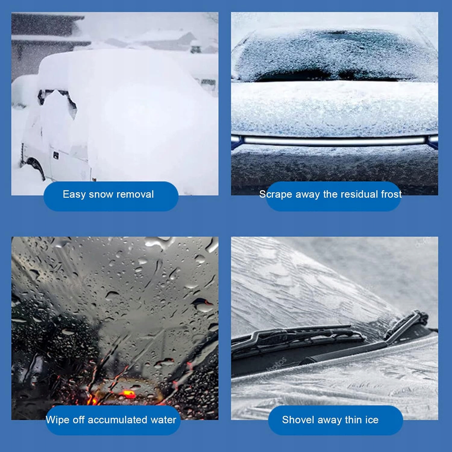 Pług do śniegu Samochodowego, Teleskopowy Uchwyt Skrobaczka do śniegu Producent bez marki