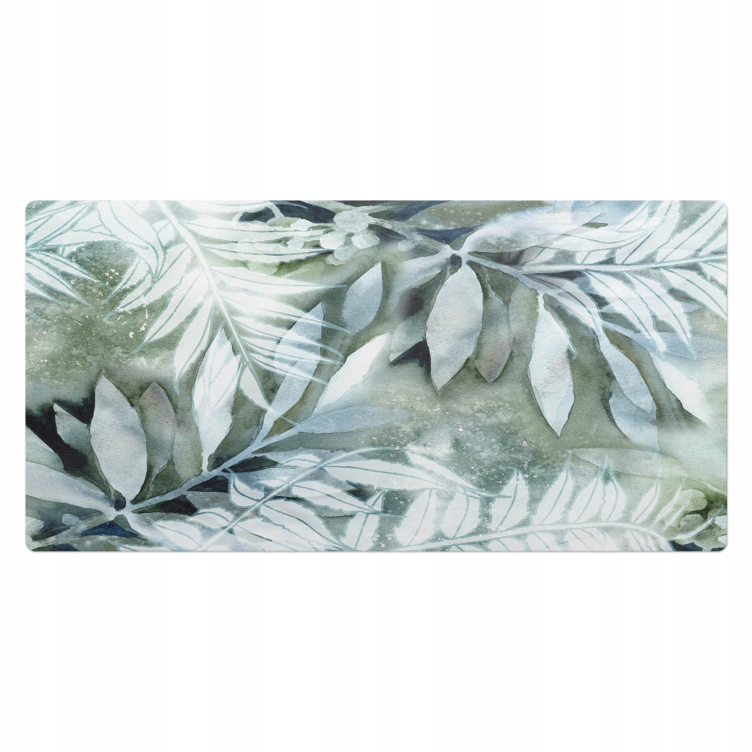 Ochranná Podložka Podložka na stůl Vzor akvarelových listů 100 x 50 cm