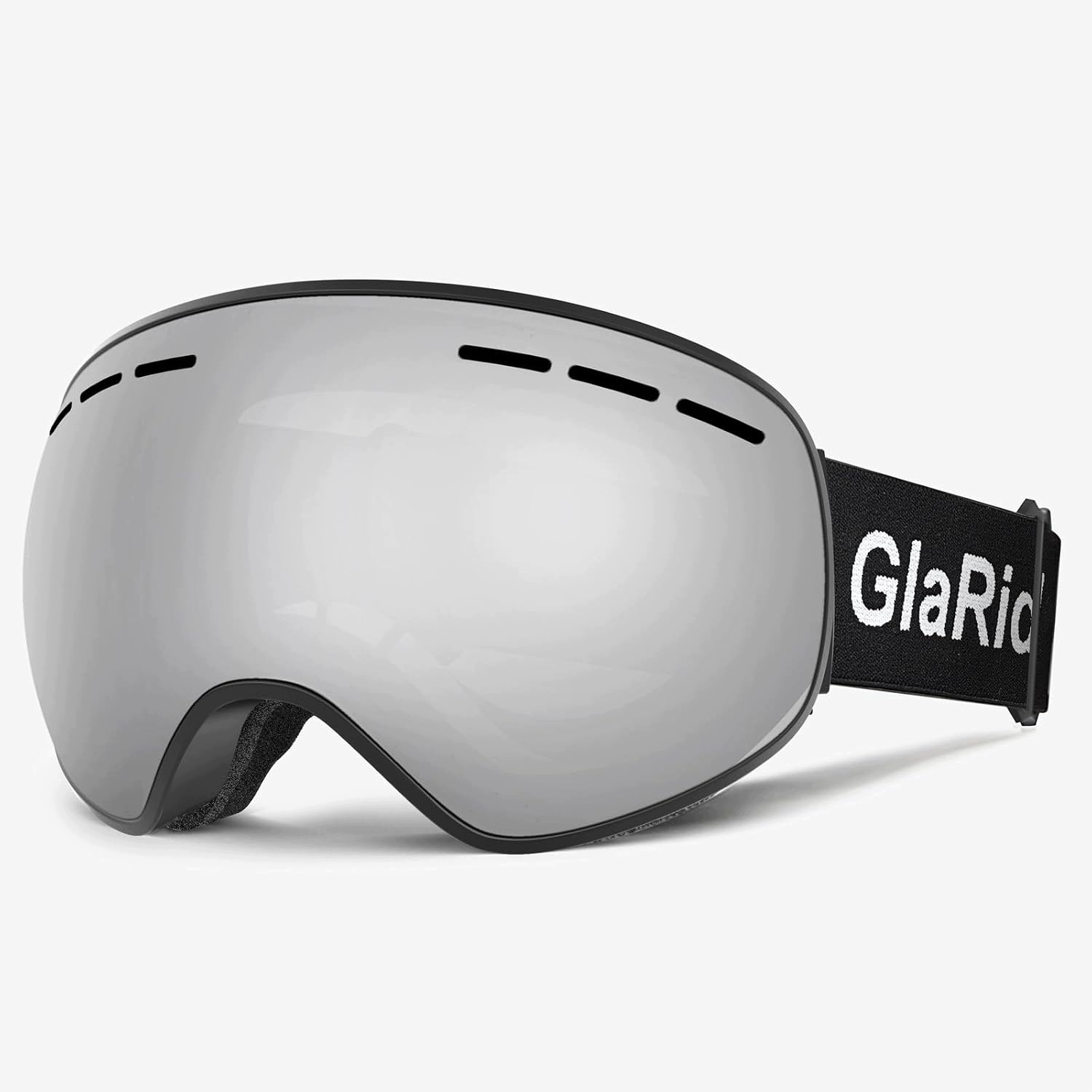 Gogle narciarskie GlaRid HGR301 czarne lustrzane Otg Anti-Fog z etui