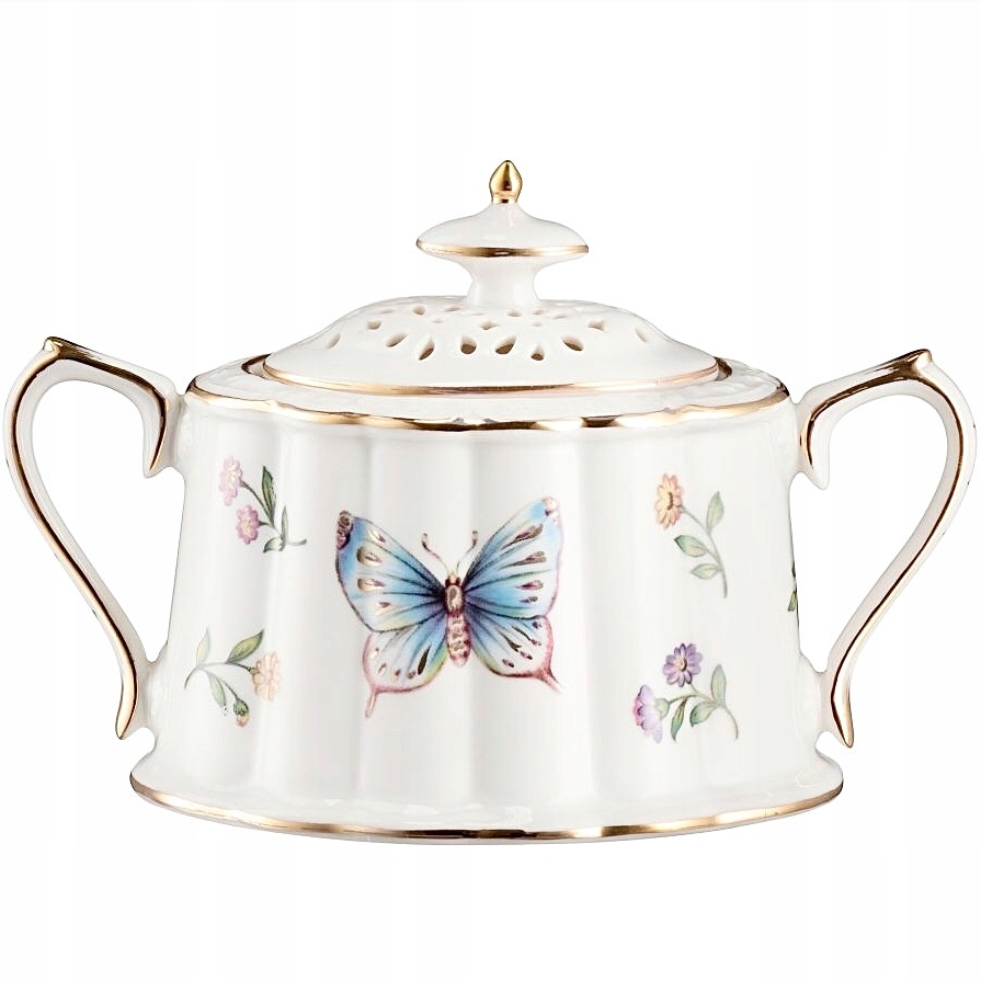 VILLA ITALIA LEDA IVORY porcelanowa cukiernica