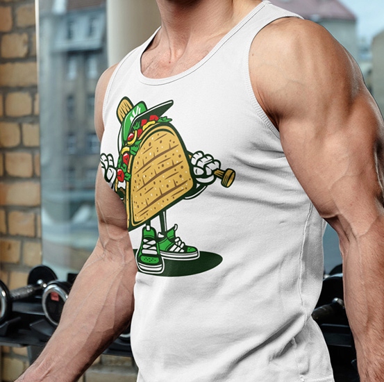 TANK TOP ANIMOWANE TACO Marka inna