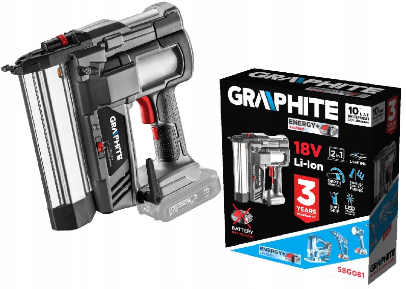 Graphite Akumulátorová Sešívačka 2V1 Energy+ 18V Bez Akumulátoru 58G081