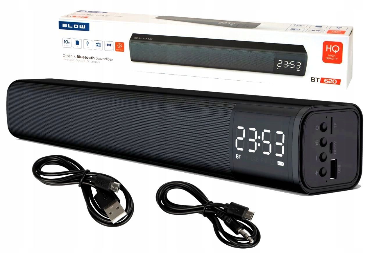 SOUNDBAR GŁOŚNIK BLUETOOTH RADIO USB do TELEWIZOR Konstrukcja prosty