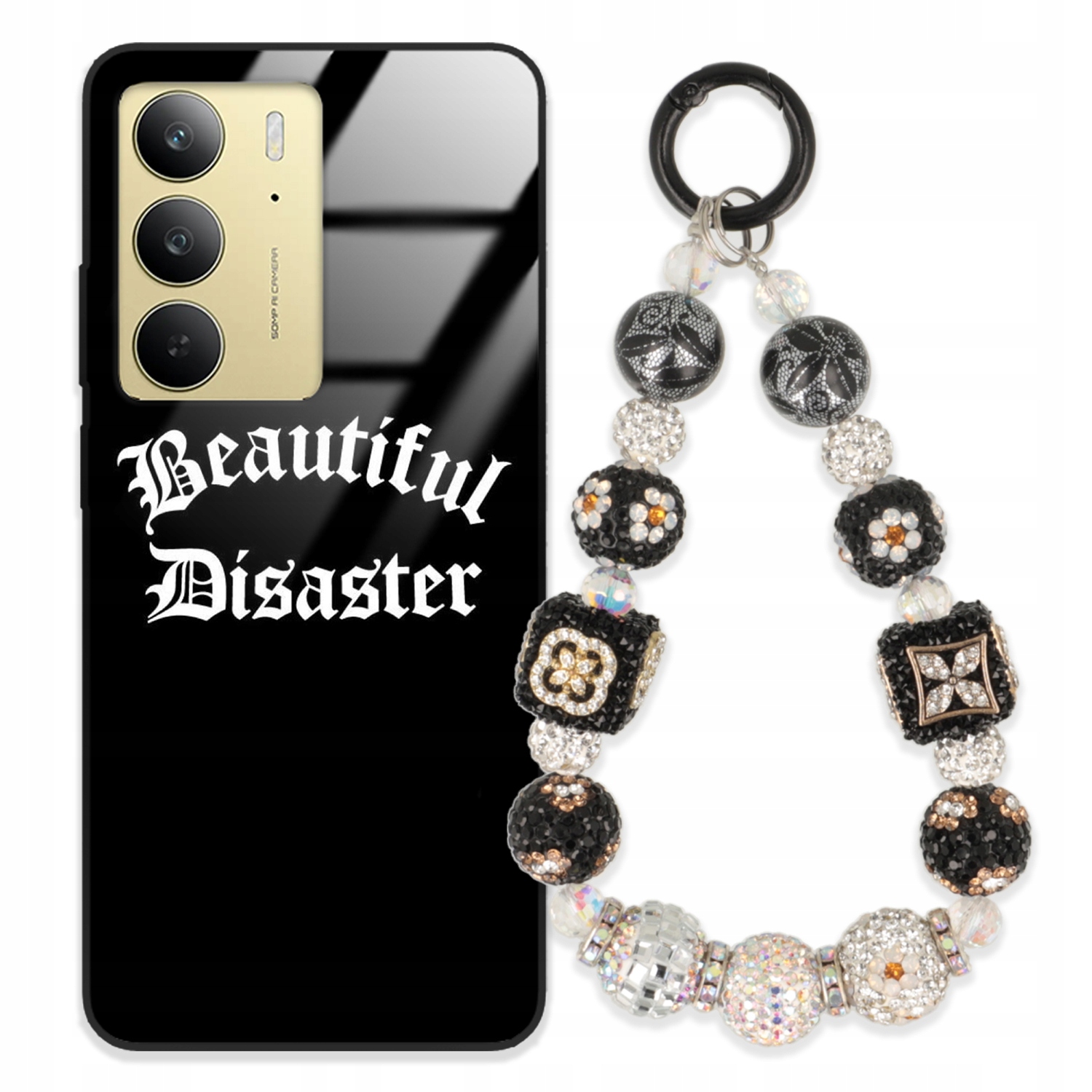 Puzdro Na Realme C75 Case Glass| Kľúčenka Elegantné Prémiové Dizajnové Puzdro