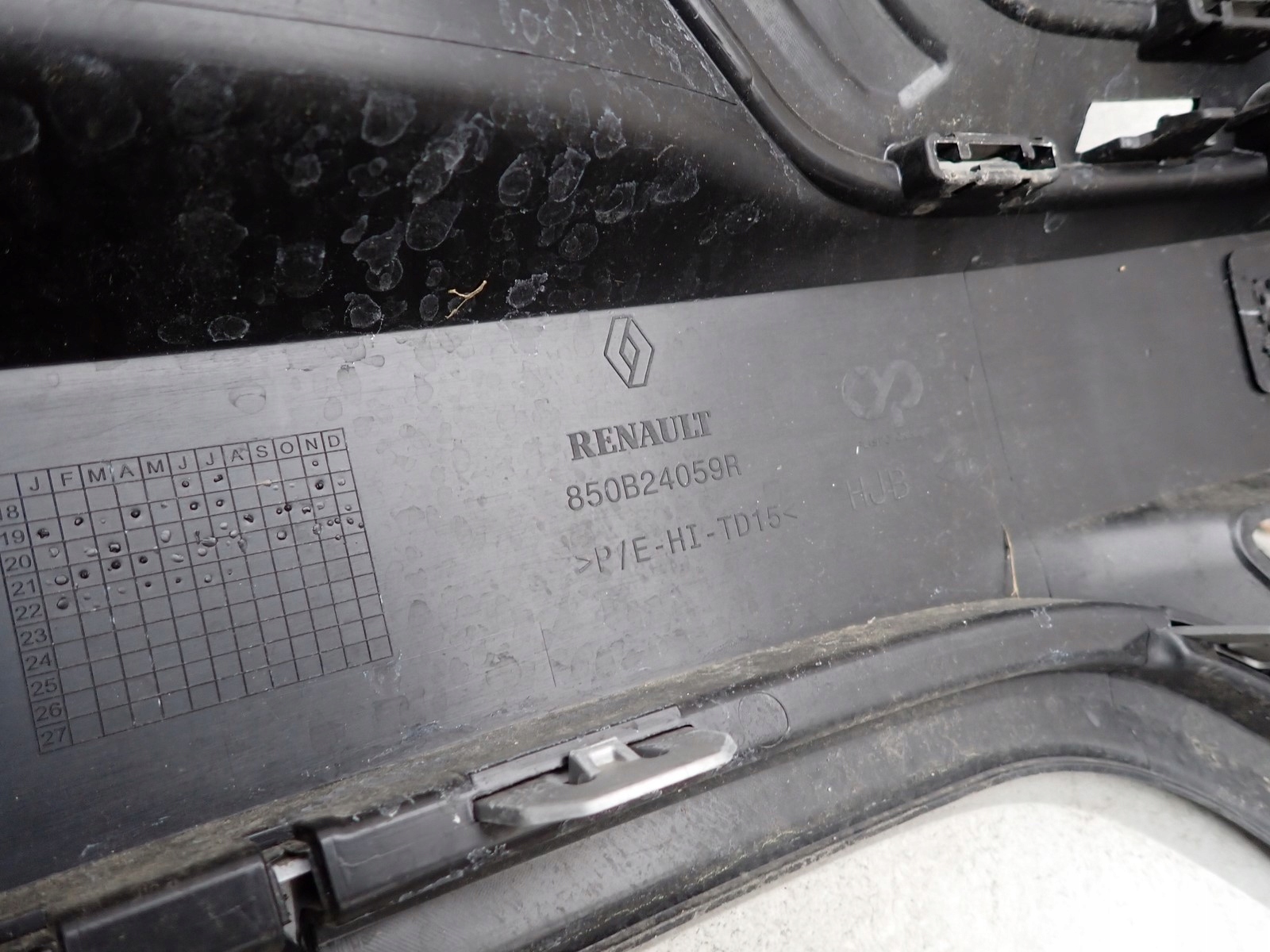 bumper rear part rear RENAULT CAPTUR 2 II HF 2019