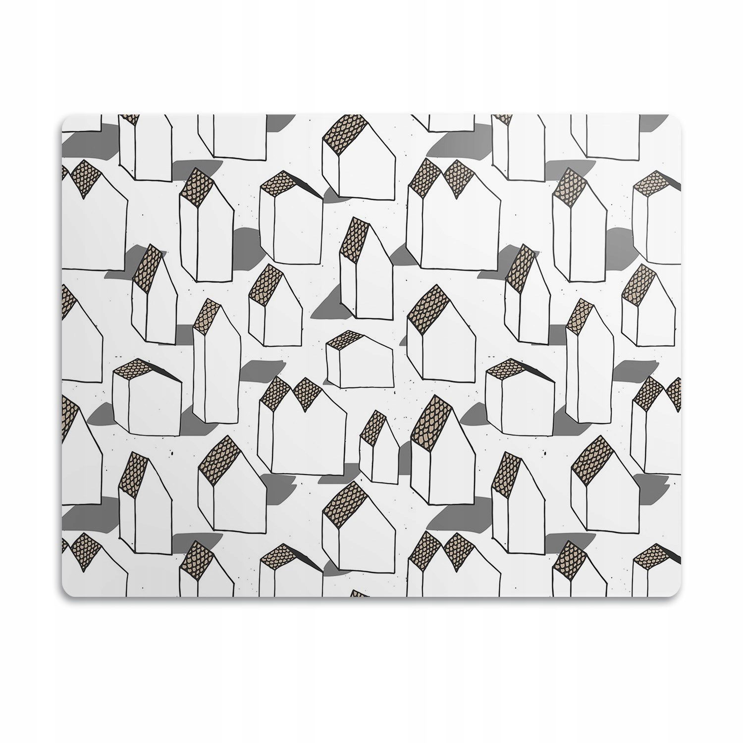 Levně Voděodolná podložka pro psa a kočku Domy obrys 90x60 cm