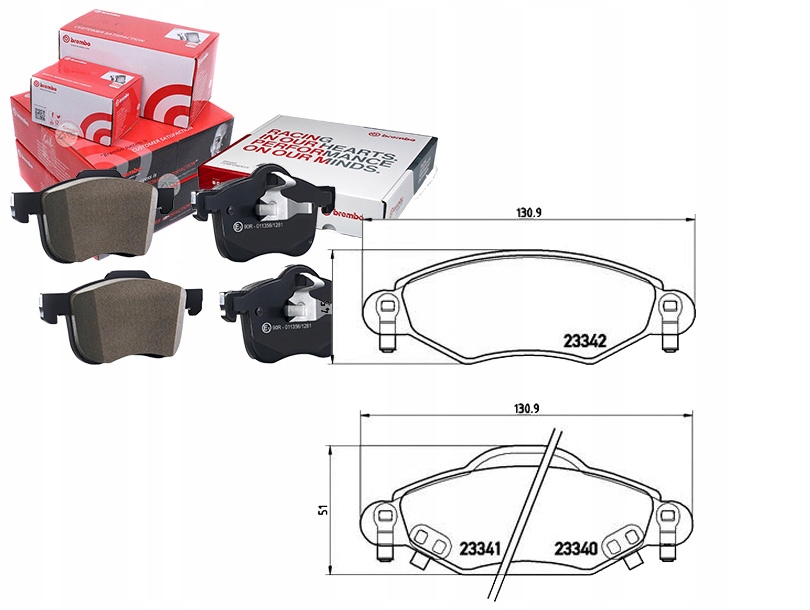 Brzdové Destičky Toyota Yaris 01 Brembo