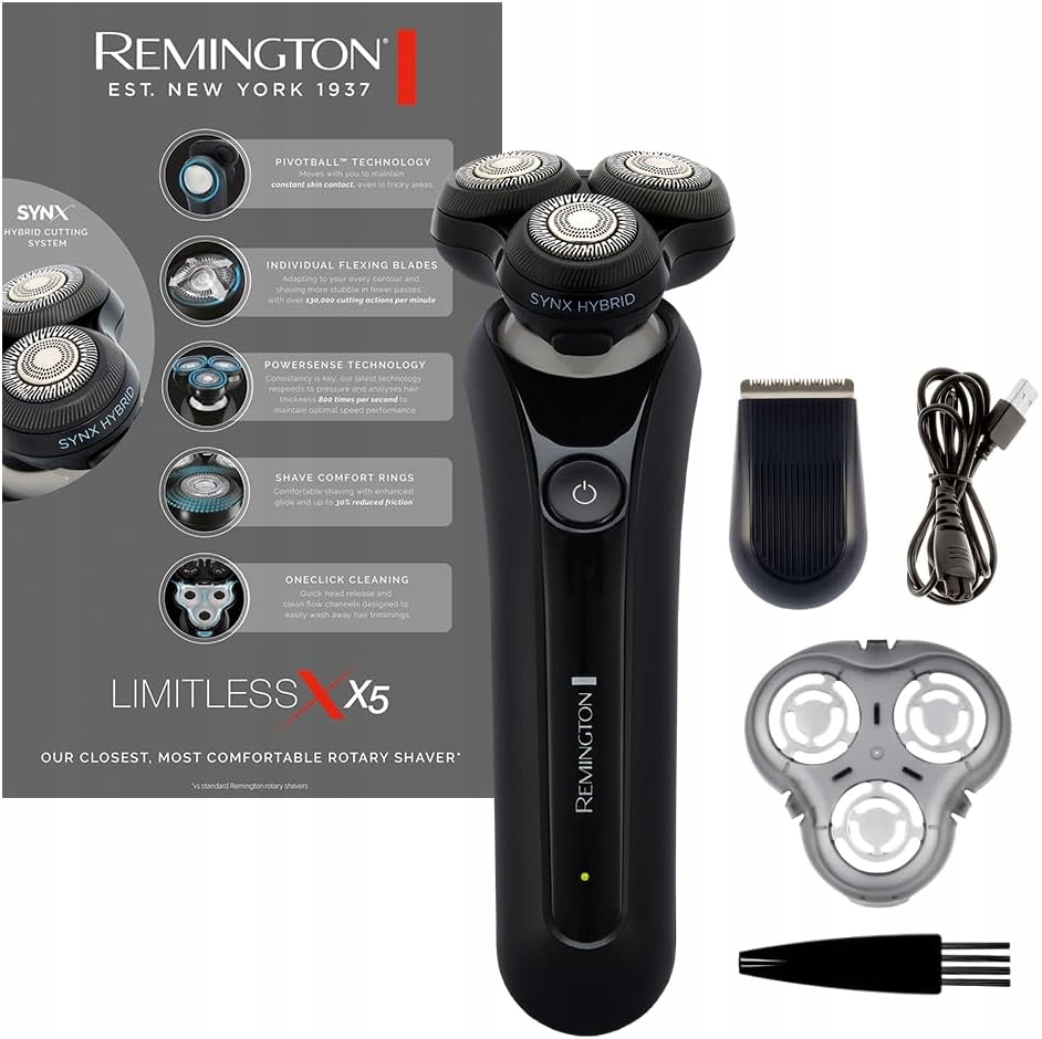 Remington Pánsky rotačný holiaci strojček X5 Limitless XR1755