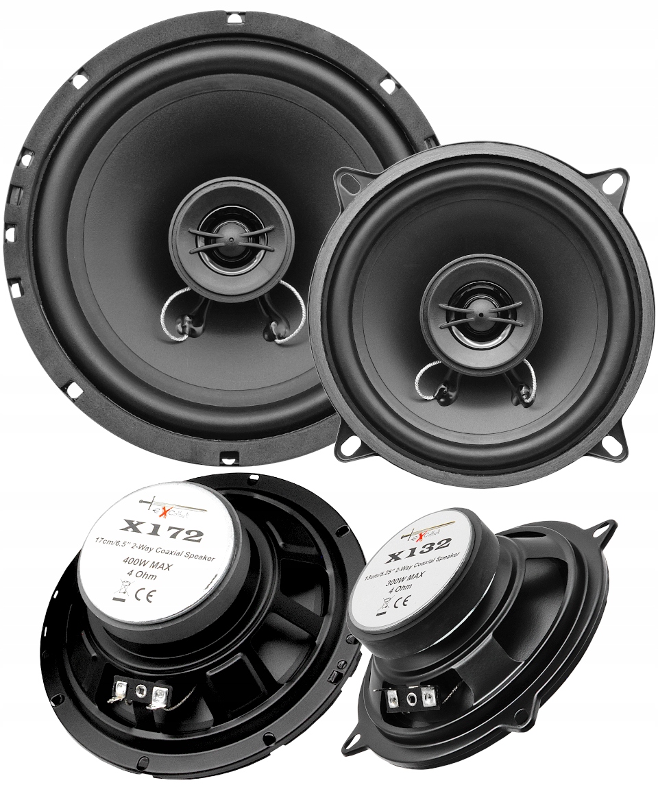 MOCNE GŁOŚNIKI SAMOCHODOWE EXCALIBUR DO FIAT GRANDE PUNTO PRZÓD + TYŁ Marka Inna