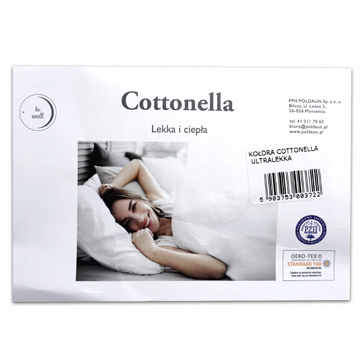 ULTRALEKKA polska kołdra 100% cotonella 180x200 cm Sezonowość kołdry letnia