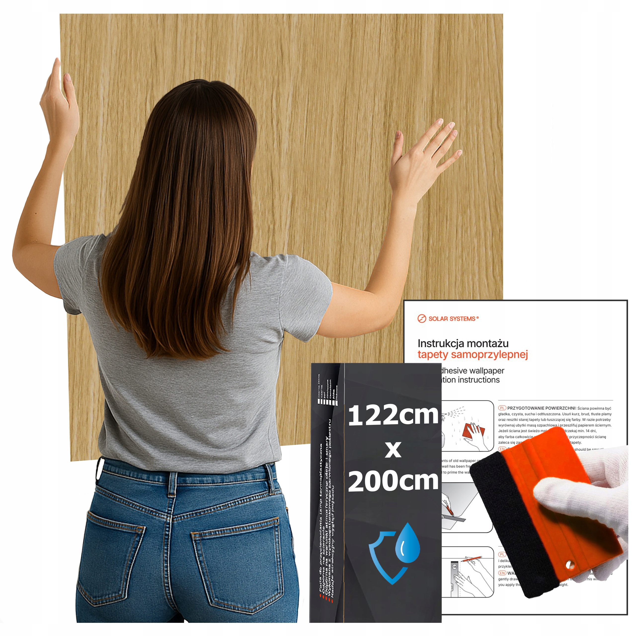 Tapeta Samolepicí Voděodolná Do Kuchyně Na Zeď Nábytek Dub Klasický