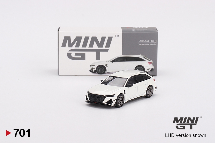 Mini Gt Abt Audi RS6-R 2020 Glacier White metal 1:64