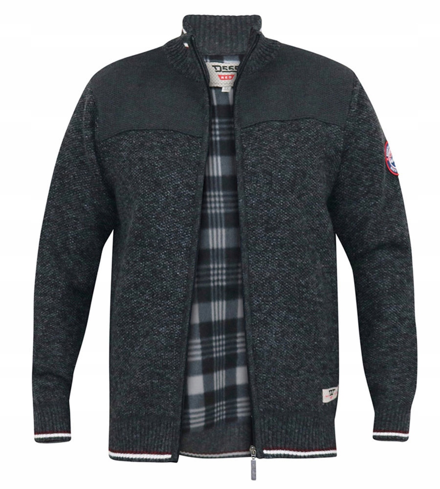 Velké Rozměry Rozepínací Svetr Na Fleecu Duke D555 Aberdare 3XL, obvod 152 cm