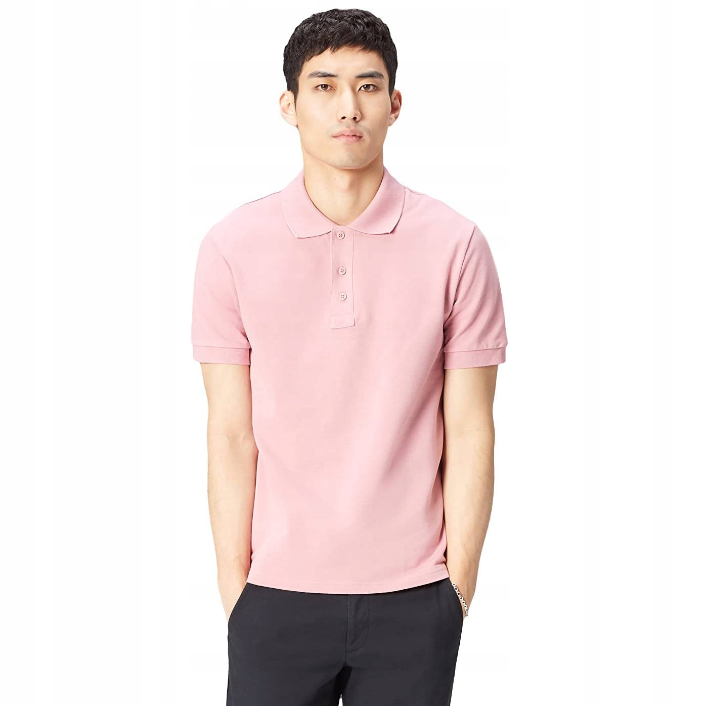 

T-shirt Koszulka Polo Męska Różowa Rozmiar S