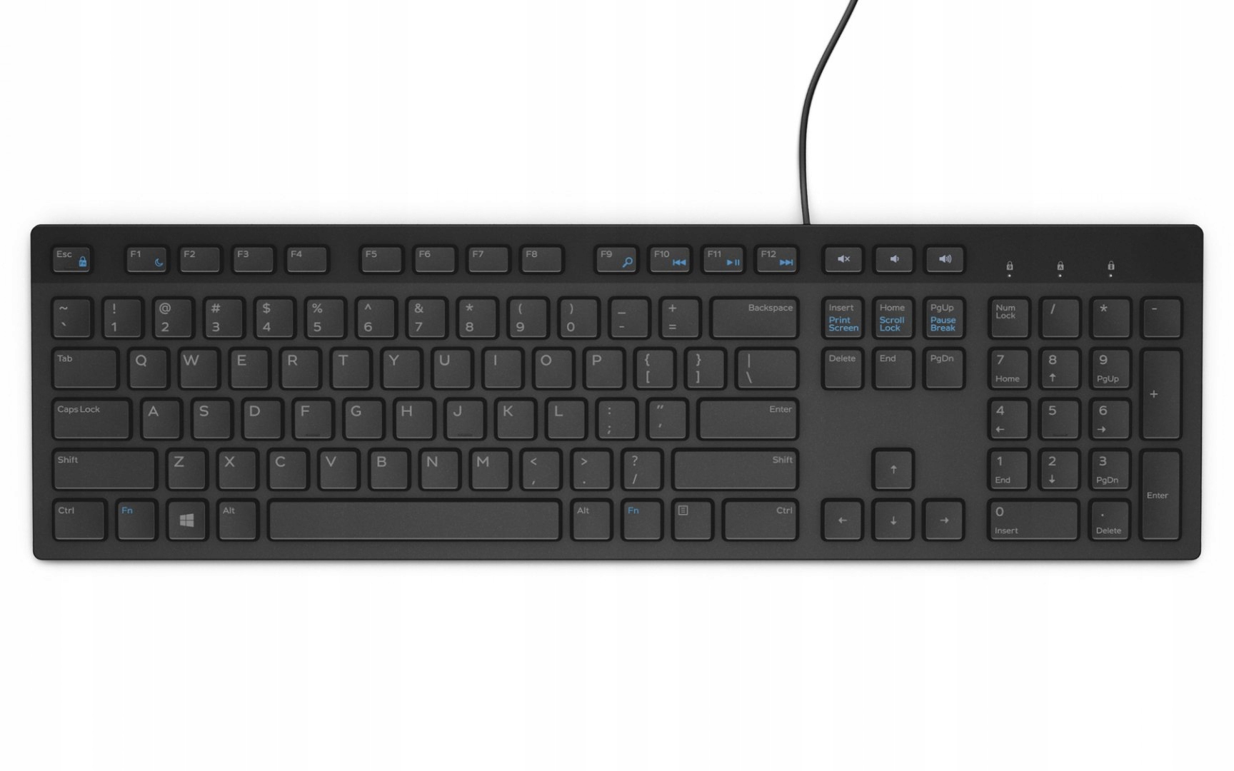 KLAWIATURA PRZEWODOWA DELL KB216 CZARNA NISKI PROFIL QWERTY US/PL | POLSKA Stan opakowania oryginalne