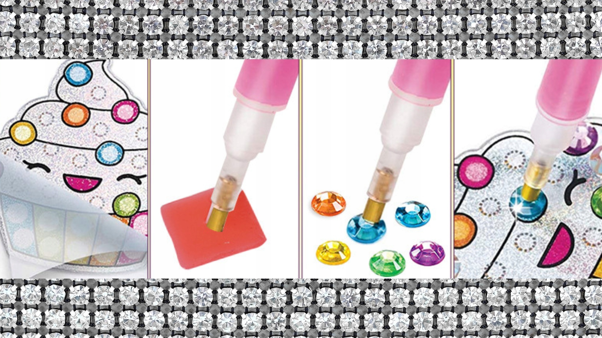 HAFT DIAMENTOWY 5D 1000 DIAMENT 12 OBRAZKÓW KOSMOS EAN (GTIN) 6920179580230