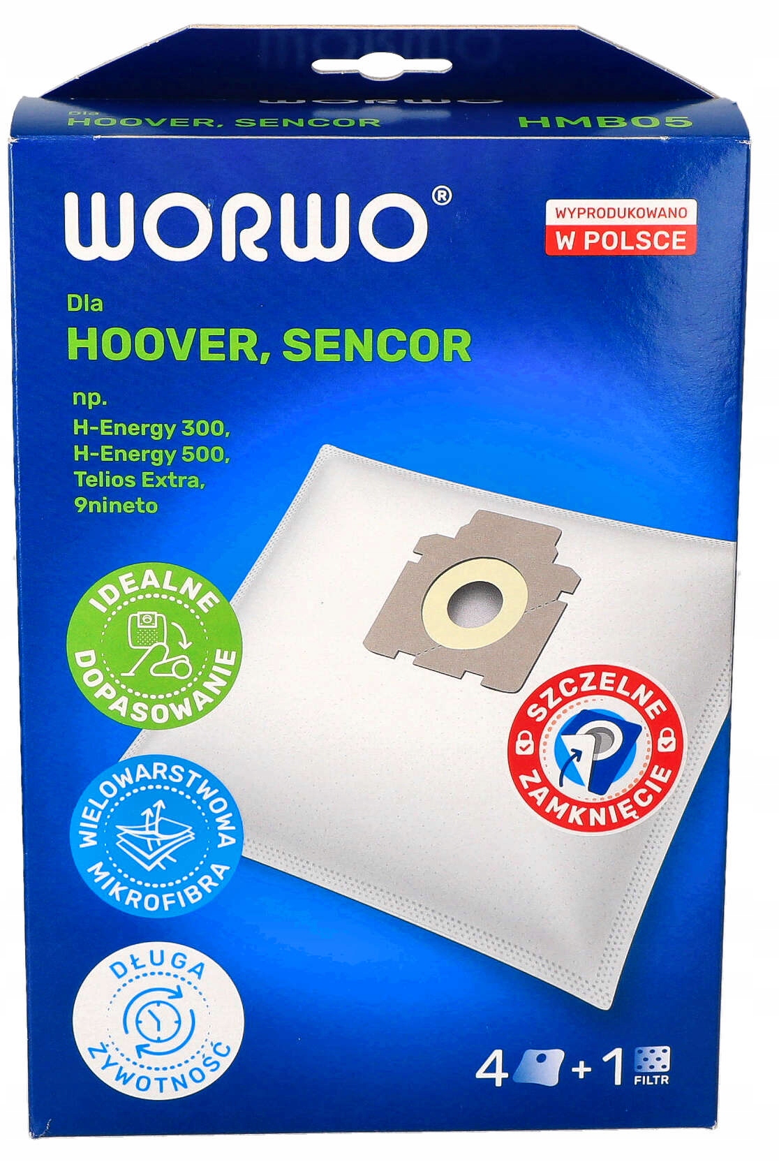 Worki do HOOVER TELIOS EXTRA H81 12 szt + ZAPACH Stan opakowania oryginalne