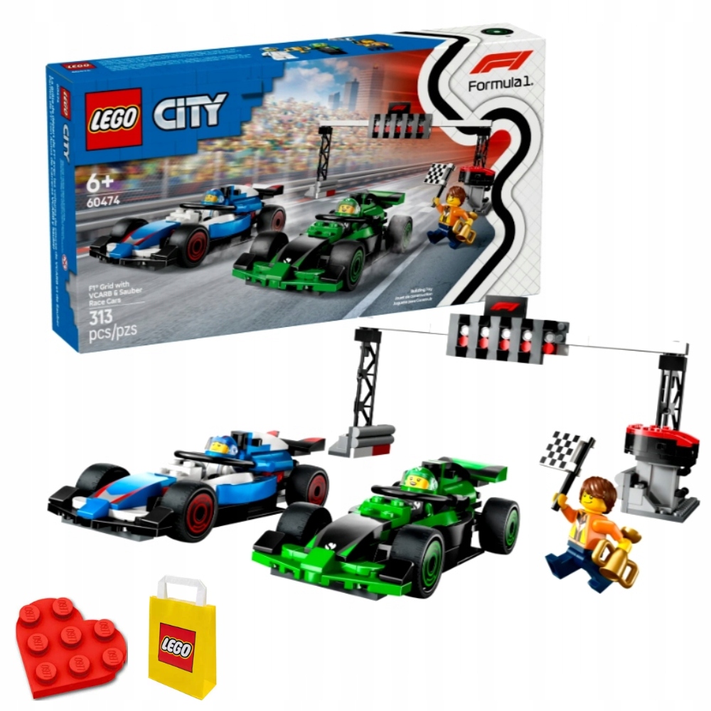 Lego City 60474 Padok F1 s formulemi Vcarb a Sauber