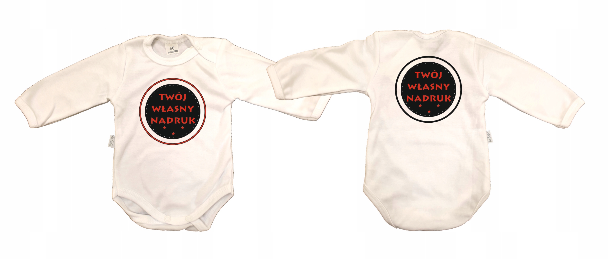 

Body dziecięce z własnym nadrukiem długi rękaw