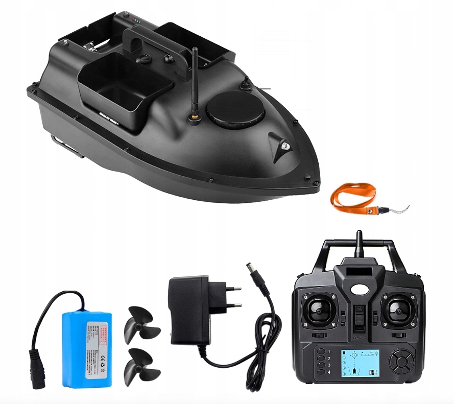 Łódka Zanętowa Flytec V010 Gps, 3 Zbiorniki, 500m, Bateria 12000mAh Led