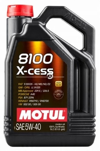 

Motul 5W40 5L. 8100 X-cess Silnikowy Olej Syntetyc