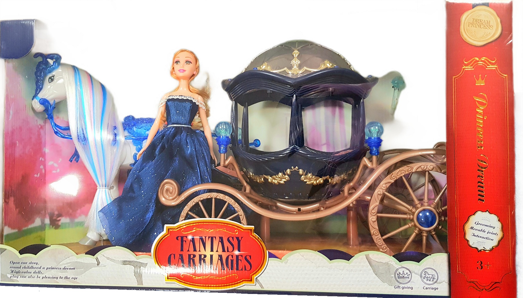 Kareta z koniem chodzącycm B/O 5412