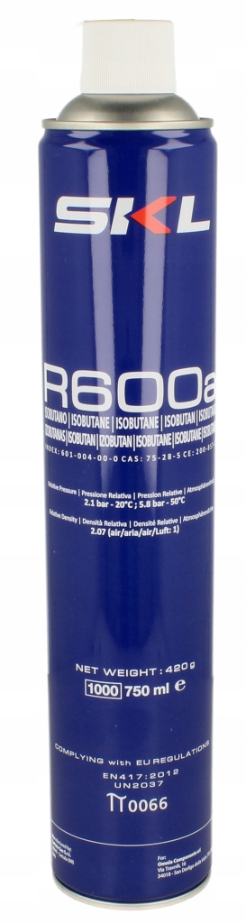 

Czynnik chłodzący C00089700 0.42kg R600A