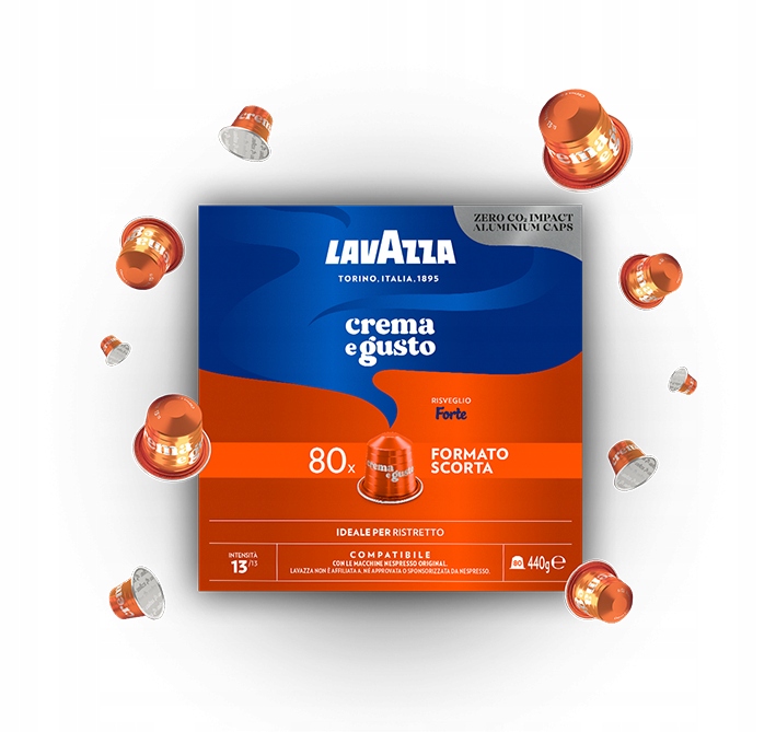 Levně Kávové kapsle do Nespresso Lavazza Espresso Crema E Gusto Forte 80 ks
