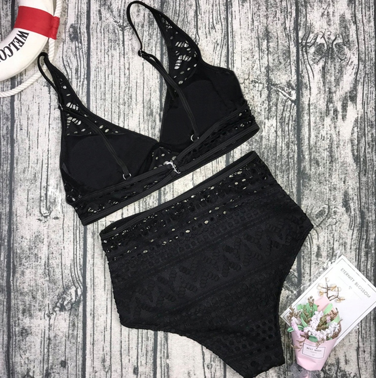 STRÓJ KĄPIELOWY DWUCZĘŚCIOWY BIKINI WYSOKI STAN L Rozmiar L