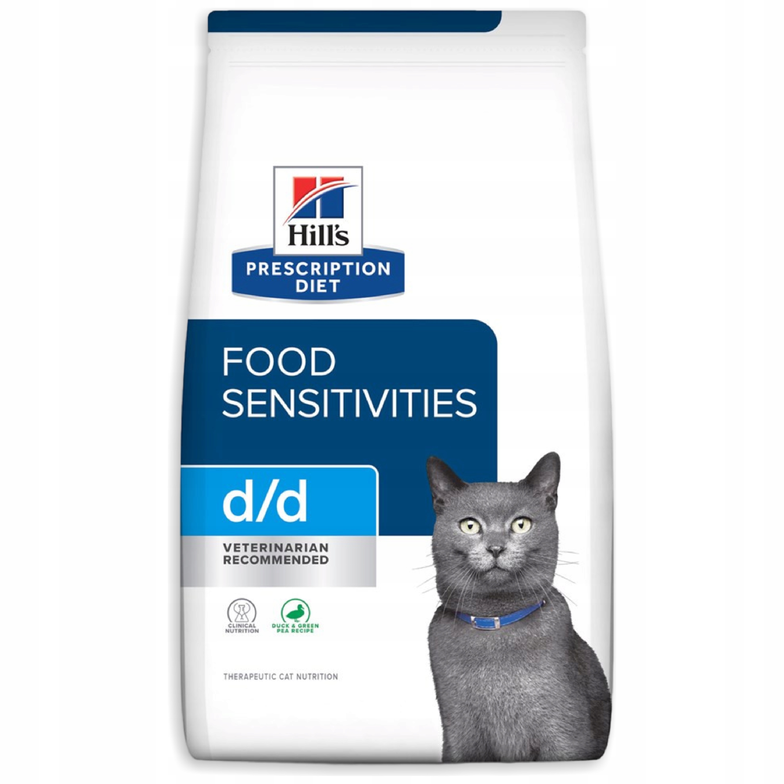 Hill's Pd Feline D/D kachna a zelený hrášek 1,5kg