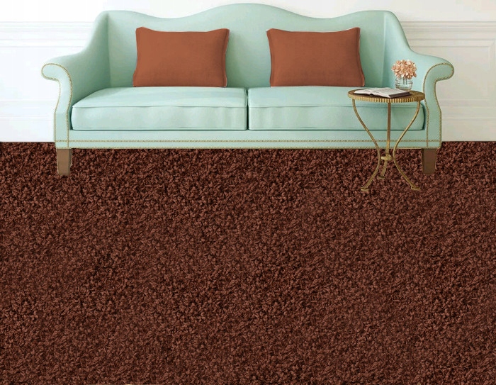 

Dywan Brązowy Shaggy Salon Sypialnia 200 cm 2 m
