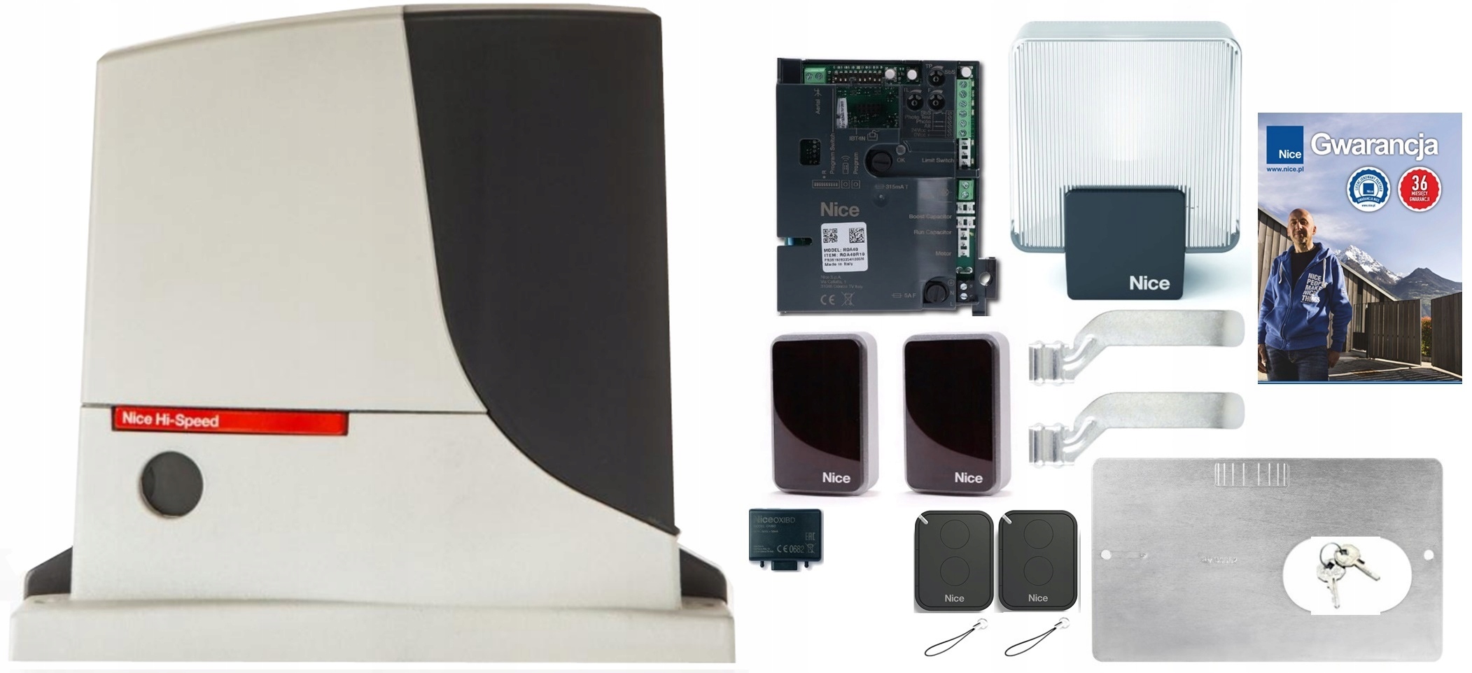 Pohon pro posuvné brány Nice Robus 500 Hi-speed