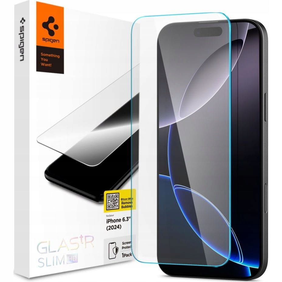 Sklo pro Apple iPhone 16 Pro, Spigen Glas.tR Slim 1-Pack