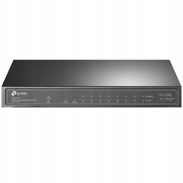 10-Port Gigabit Desktop Switch with 8-Port PoE+ Port: 8× Gigabit PoE+…
