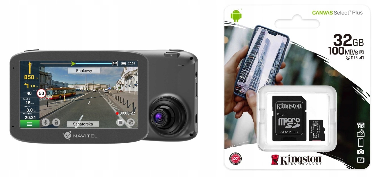 Navitel Re 5 Dual záznamník jízdy automobilová Gps navigace 32 Gb