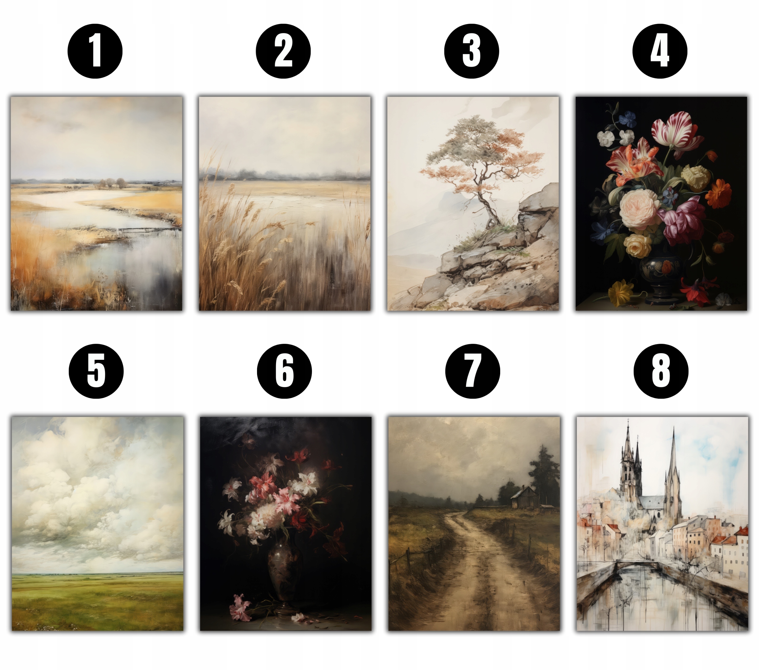 KRAJOBRAZ OBRAZ NA PŁÓTNIE OBRAZY DO SALONU ŚCIANĘ NA OBRAZIE *wiele wzorów Cechy dodatkowe bez ramy ozdobnej