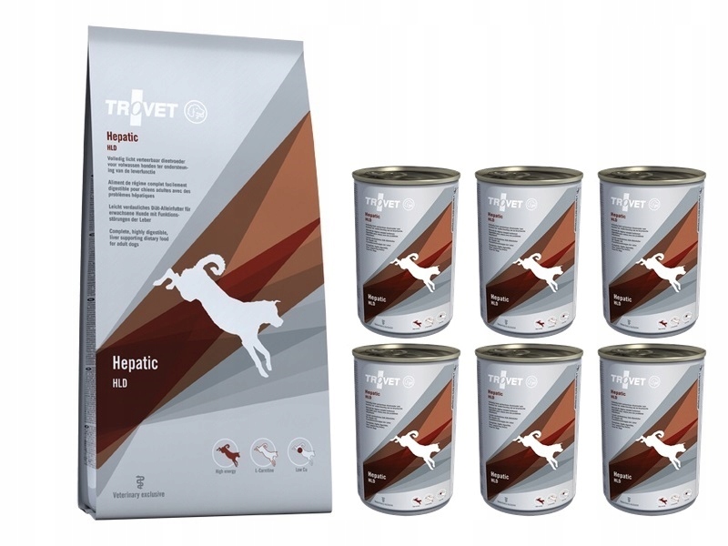 Levně Trovet Dog Hld Hepatic 12,5 kg 6 x 400 g – jaterně střevní pro psy