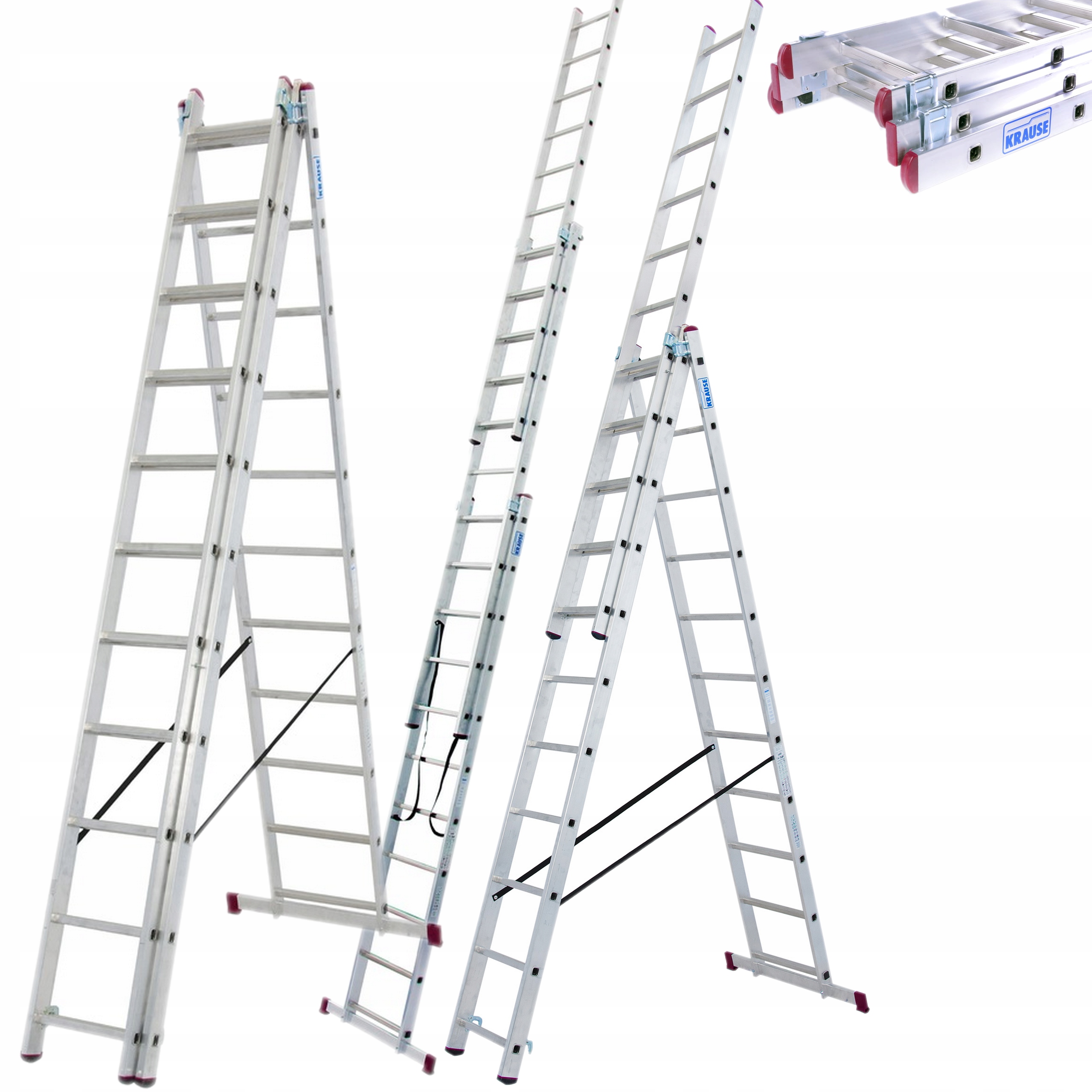 Premium Žebřík Krause hliníkový 3x11 725 cm Tuv Nová Technologie