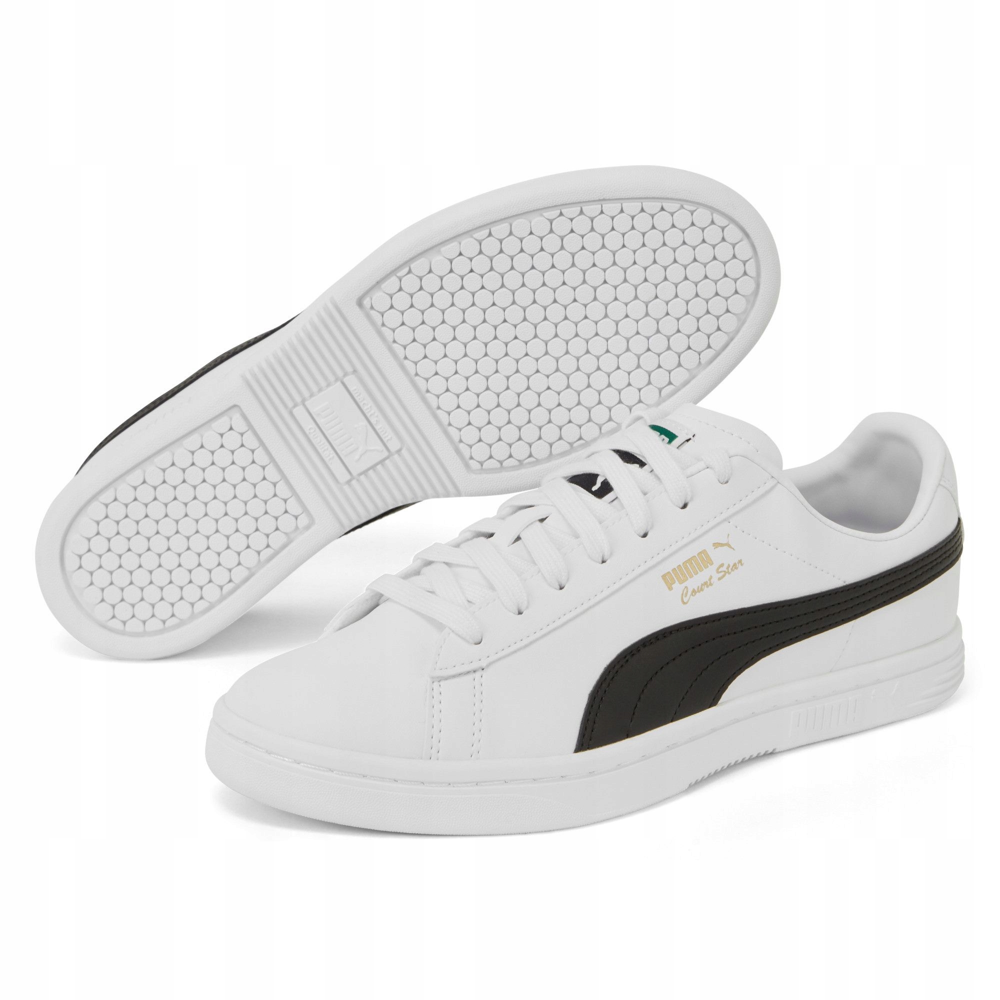 Buty Męskie Skórzane Białe Sportowe Puma Court Star Sl 384676 01 R-44,5
