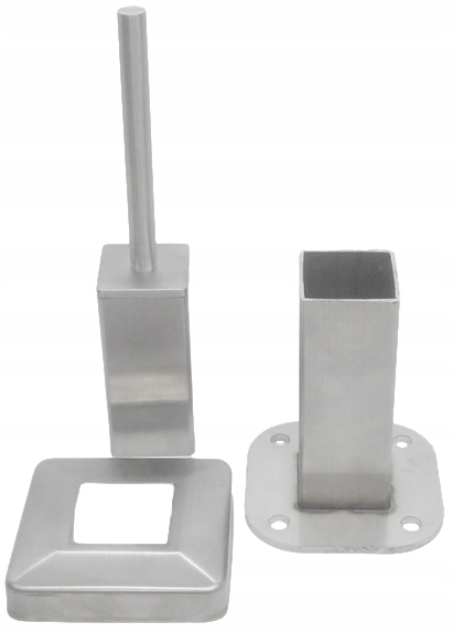 Kování 40X40 MM, Tyč Pod Zábradlí, Aisi 304, Výbrus, Nerezová Základna Sloupku